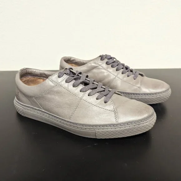 FRYE ESSEX LOW FRYE - Essex Italian Leather rubber soled Sneaker in Blue  main image 3